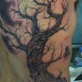 Realistic Side Tree tattoo by Blood for Blood Tattoo