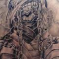 tatuaje Espalda Iron Maiden por Inkfierno Tattoo