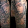 Shoulder Realistic Women tattoo by Inkfierno Tattoo