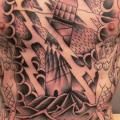 Leuchtturm Brust tattoo von Last Port