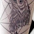Arm Crow Draw tattoo by LW Tattoo