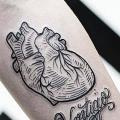 Arm Heart Draw tattoo by LW Tattoo