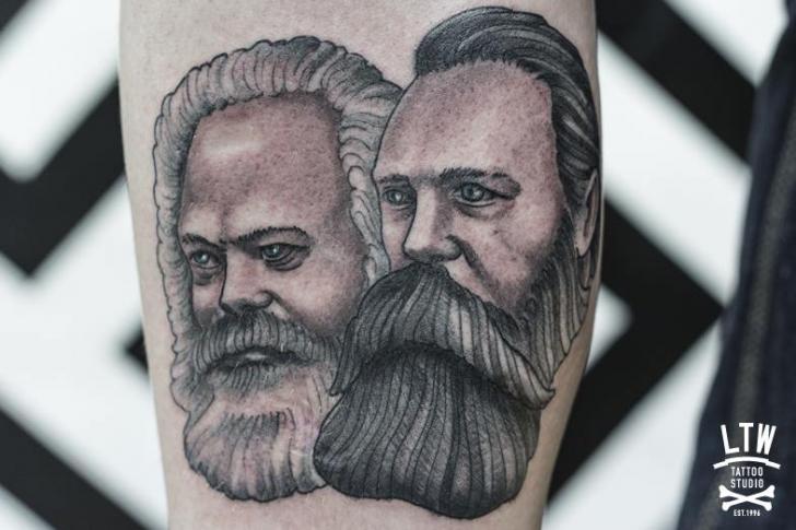 Олд Скул Люди татуировка от LW Tattoo