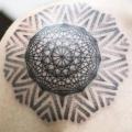 Shoulder Dotwork Geometric tattoo by LW Tattoo
