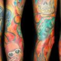 Musik Sleeve tattoo von Punko Tattoo