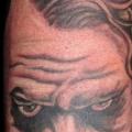 Arm Fantasy Joker tattoo by Blue Tattoo