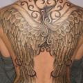 Fantasie Rücken Flügel tattoo von Blue Tattoo