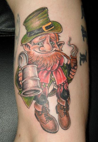Fantasy Dwarf Tattoo by Blue Tattoo