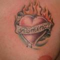 Chest Heart tattoo by Blue Tattoo