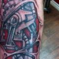 Arm Biomechanical tattoo by Sink Candy Tattoo