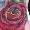 tatuaggio Fiore Mano Rose di Sink Candy Tattoo