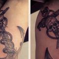 Arm Skull Anchor tattoo by Gregorio Marangoni