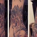 Arm Hand Wolf Dotwork tattoo von Gregorio Marangoni