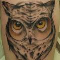 Arm Owl tattoo by Tartu Tatoo