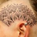 Head Dotwork tattoo by Tartu Tatoo