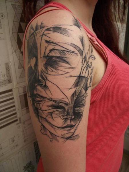 Tatuaż Fantasy Kobieta przez Tartu Tatoo