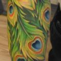 Arm Realistic Feather tattoo by Tartu Tatoo