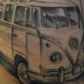 Realistic Volkswagen Van tattoo by Tartu Tatoo
