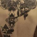 Rücken Dotwork tattoo von Black Ink Power