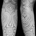 tatuaggio Braccio Dotwork Manica di Black Ink Power