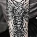 Arm Dotwork Moth tattoo by Leitbild