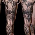 Portrait Leg tattoo by Buena Vista Tattoo Club