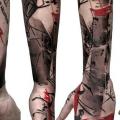 Arm Hand Trash Polka tattoo by Buena Vista Tattoo Club