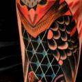 Arm Fantasy Owl tattoo by Raw Tattoo
