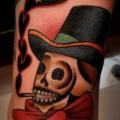 Arm Fantasie Totenkopf tattoo von Raw Tattoo