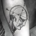 Arm Head Dotwork tattoo by Master Tattoo