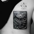 Rücken Dotwork tattoo von Master Tattoo