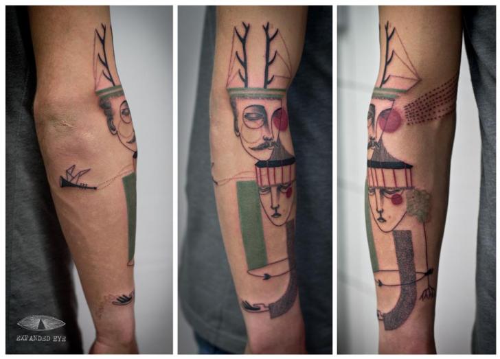 Tatuaje Brazo Fantasy por Expanded Eye