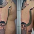 tatuaje Hombro Brazo Fantasy Mundo por Expanded Eye