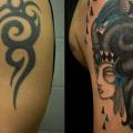 tatuaje Fantasy Mujer Cover-up por Expanded Eye