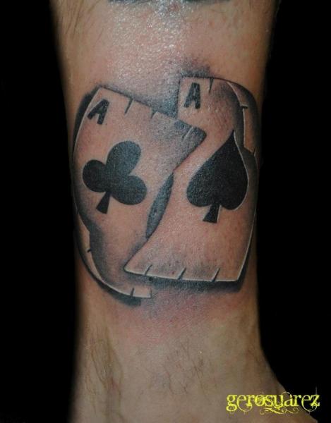 Arm Ace Card Tattoo by Seven Arts