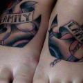 New School Foot Anchor tattoo by Seven Arts