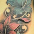 tatuaje Flor Lado 3d por Seven Arts