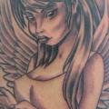 Fantasy Angel Comic tattoo by Blood Line Tattoos