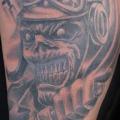 Shoulder Skull tattoo by Blood Line Tattoos