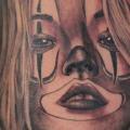 Clown Frauen tattoo von Blood Line Tattoos