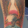 tatuaje Axila Águila Motor por Cesar Lopez Tattoo