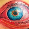 Back Eye tattoo by Cesar Lopez Tattoo