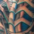 Shoulder Biomechanical tattoo by Cesar Lopez Tattoo