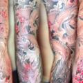Japanese Dragon Sleeve tattoo by Cosa Fina Tattoo