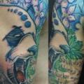 Shoulder Chest Panda Monkey tattoo by Customiz Arte