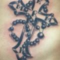 tatuaggio Fianco Religiosi Croce di Cactus Tattoo