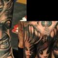 tatuaggio Braccio Mostri di Miguel Ramos Tattoos
