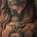 Shoulder Religious tattoo by Miguel Ramos Tattoos