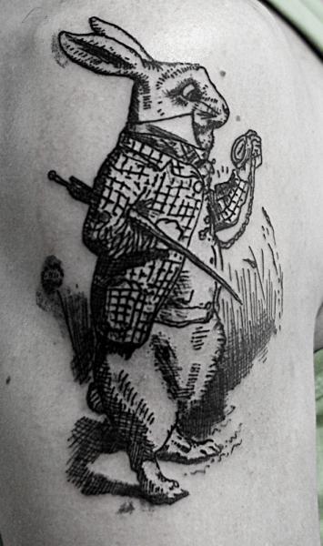Tatuaż Królik przez Sputnink Tattoo