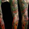 Japanische Drachen Sleeve tattoo von Sputnink Tattoo